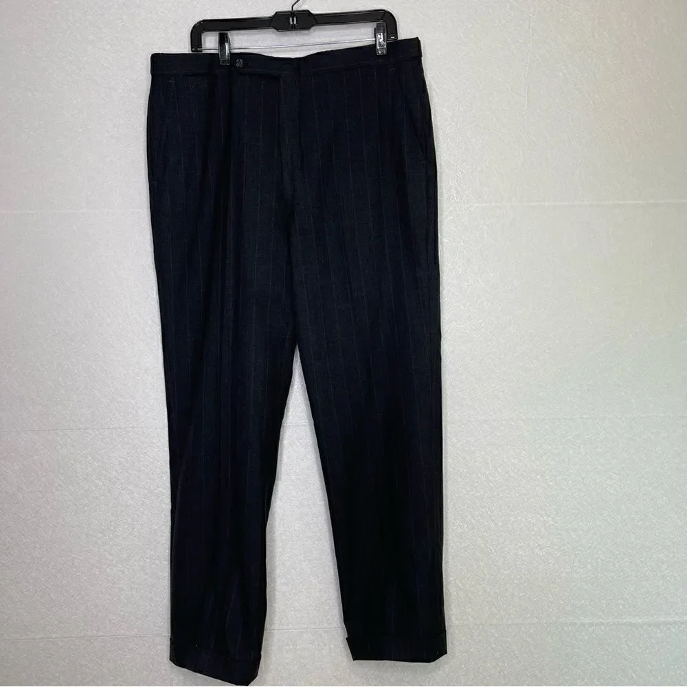 Burberry Vintage Pinstripe Suit Gray 41L